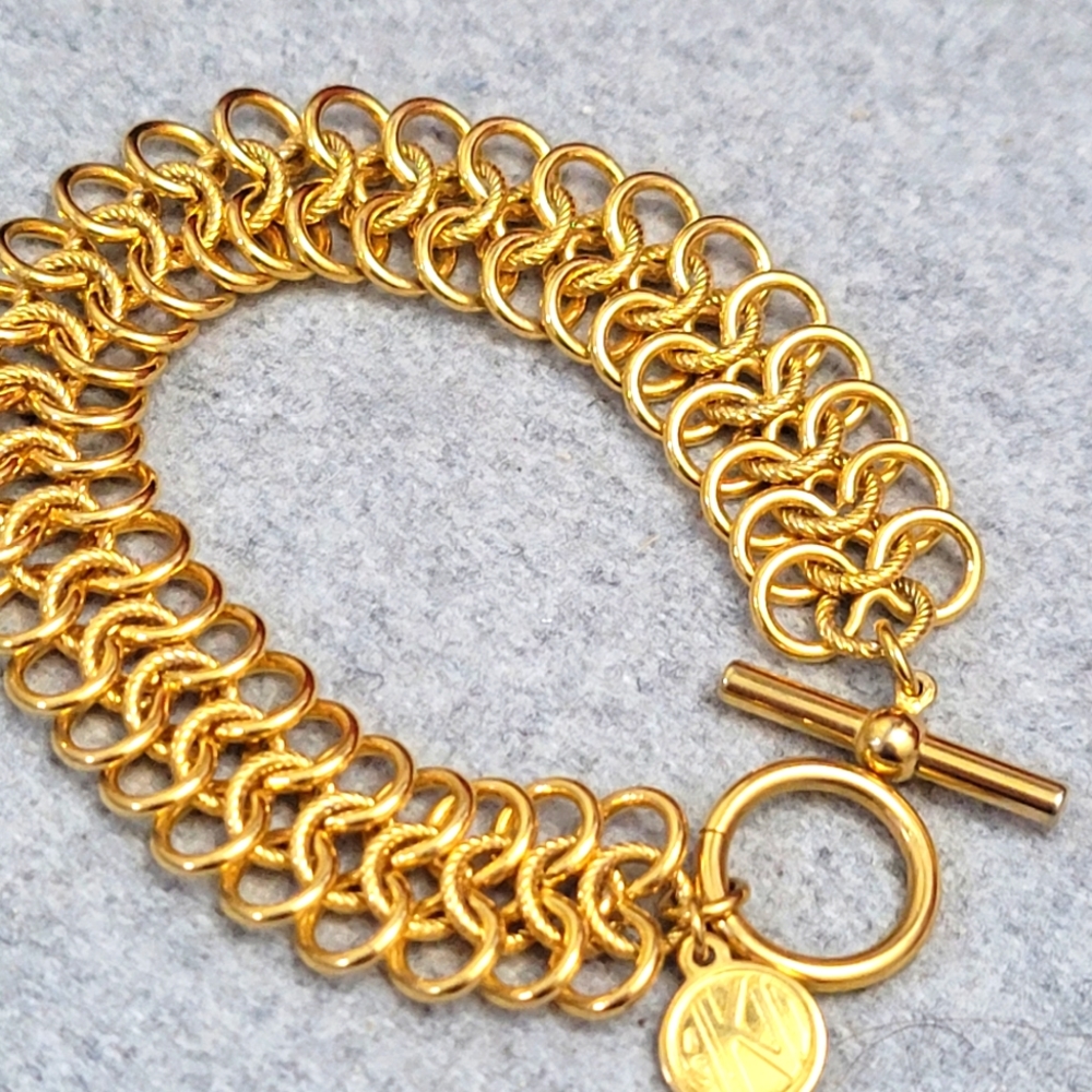 Anne Klein gold bracelet toggle